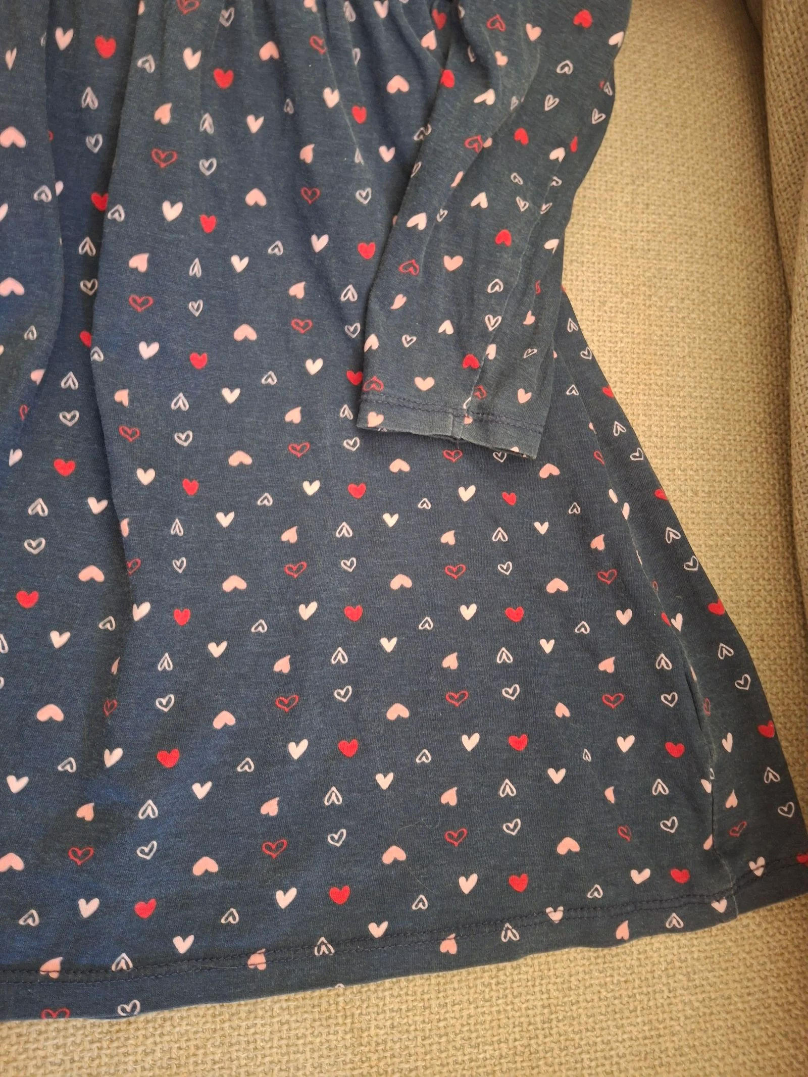 Lili Marelle navy blue long-sleeved dress with heart print size 6 years – photo 4